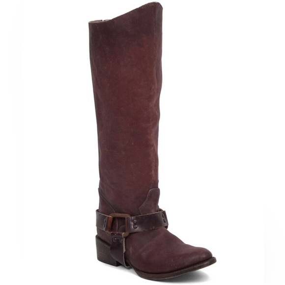 Freebird by Steven Philly knee high riding boot in rust color - Picture 6 of 10
